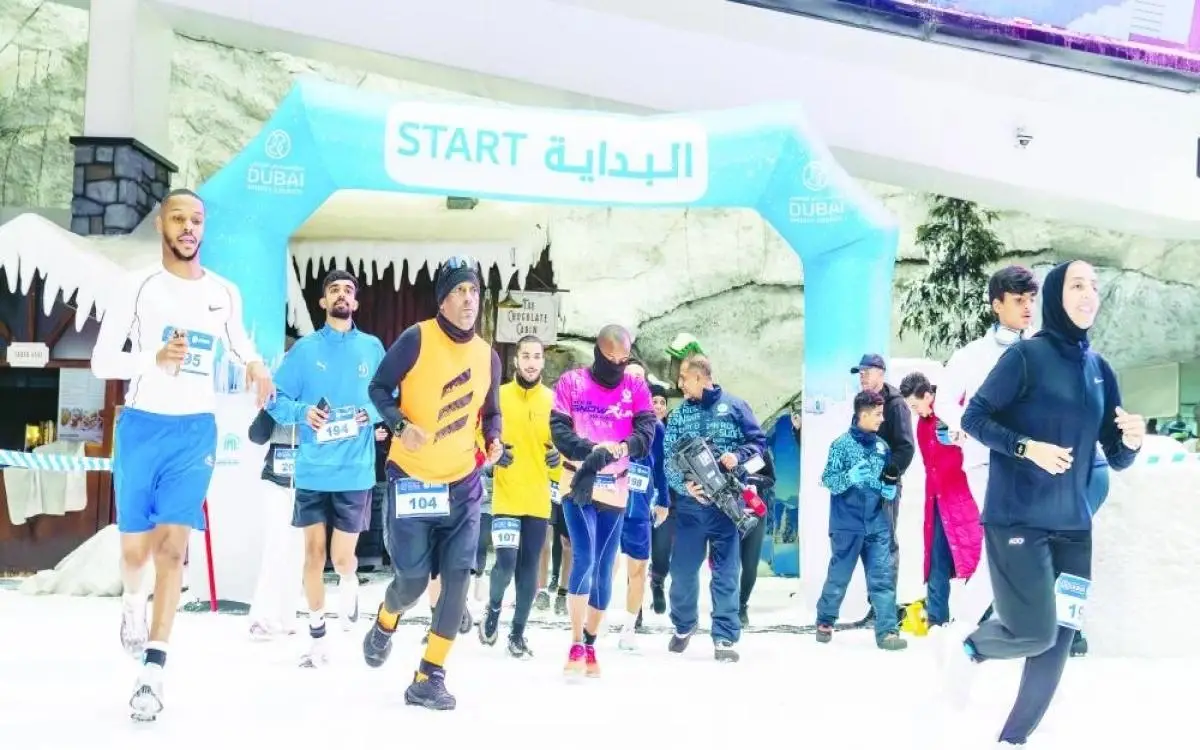 سباق 5 كيلومترات في دبي تحت الصفر