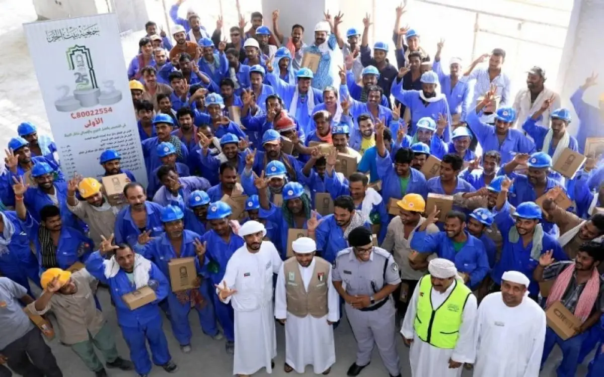 3,8 مليون طبق على موائد عمال دبي