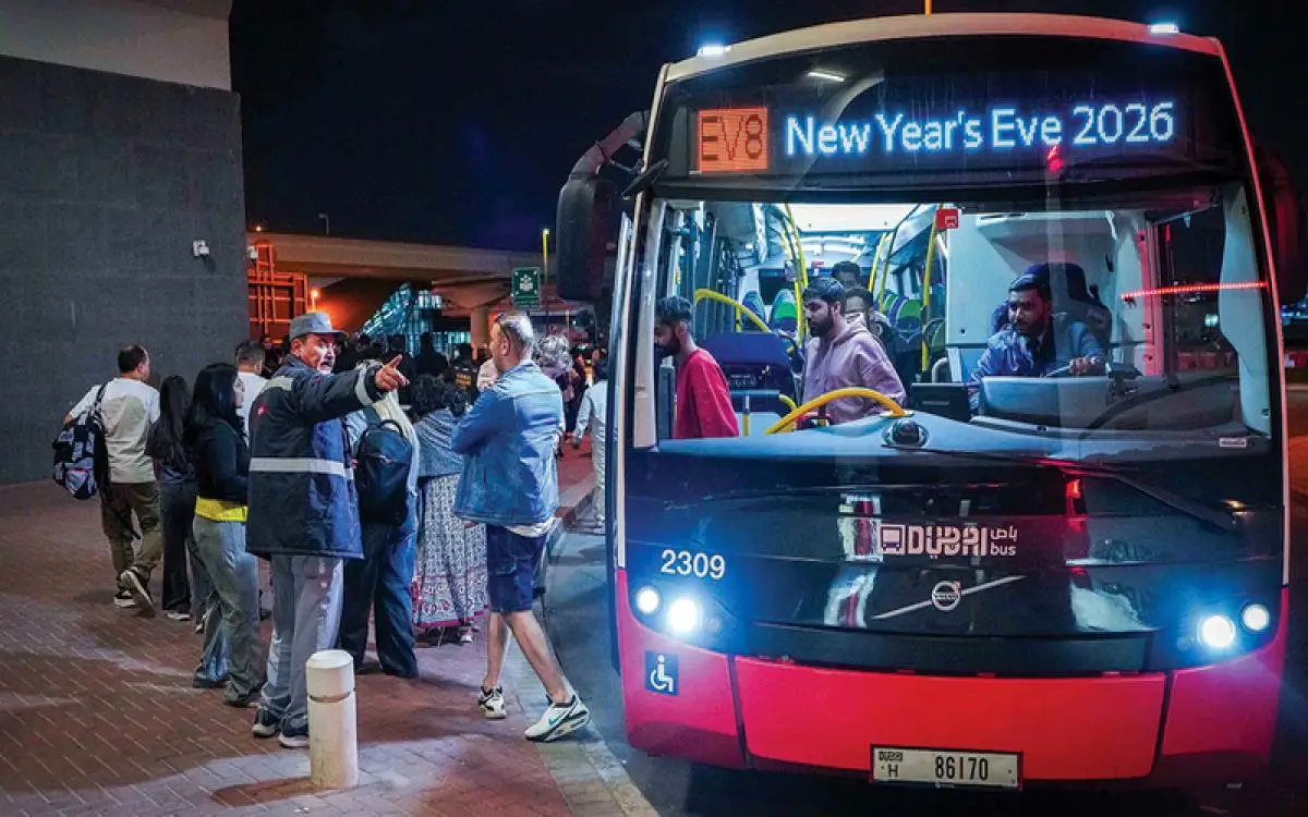 مواصلات دبي نقلت 2.8 مليون راكب في رأس السنة