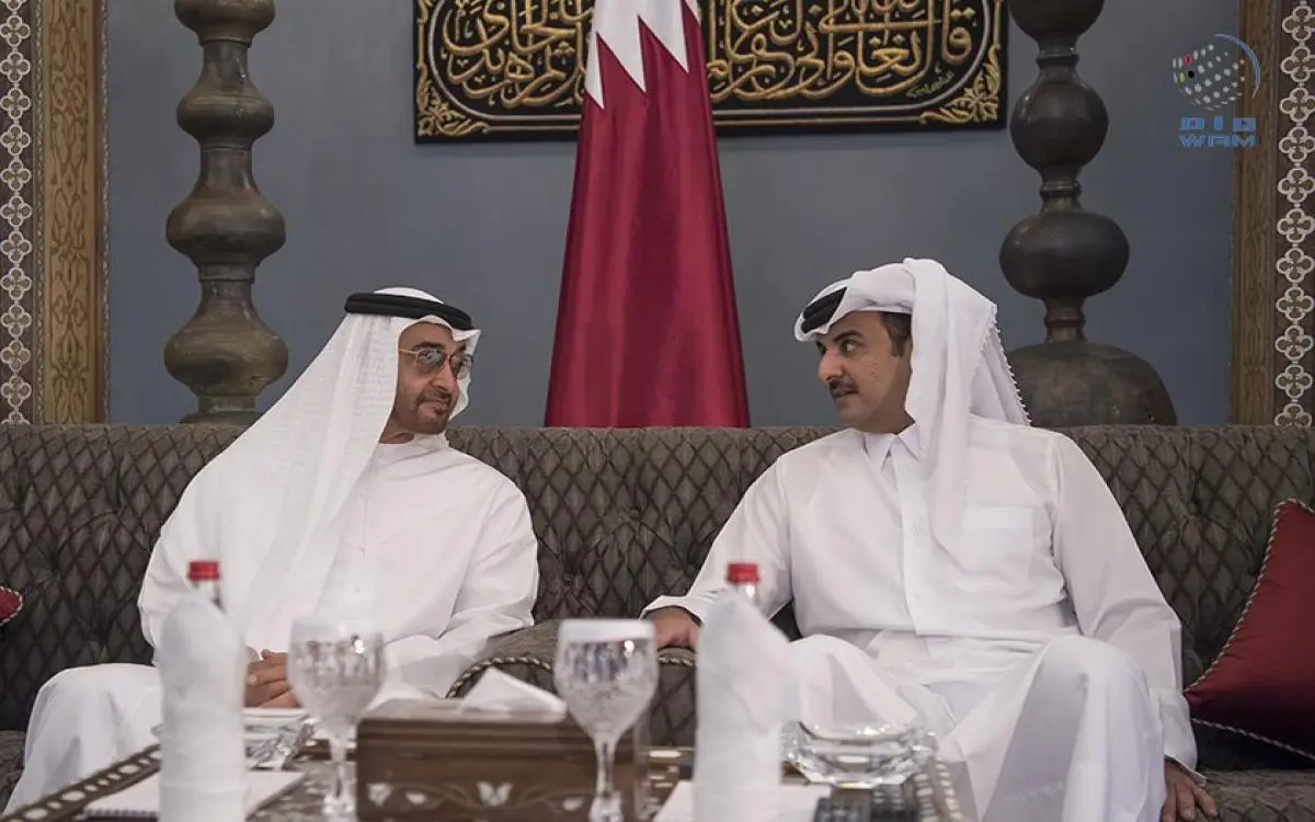 محمد بن زايد في الدوحة
