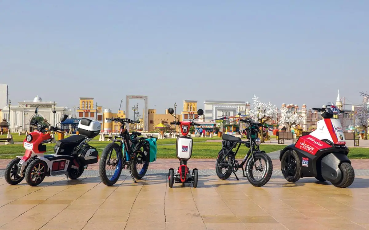 600 دراجة كهربائية تنظف هواء دبي