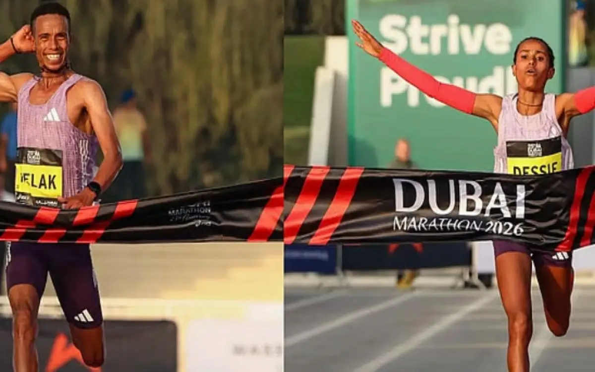 آلاف العدائين في دبي و9 منصات بثت لحظة وصول الفائزين