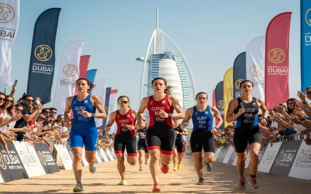 دبي تطلق أول كأس "ترايثلون نسائي"