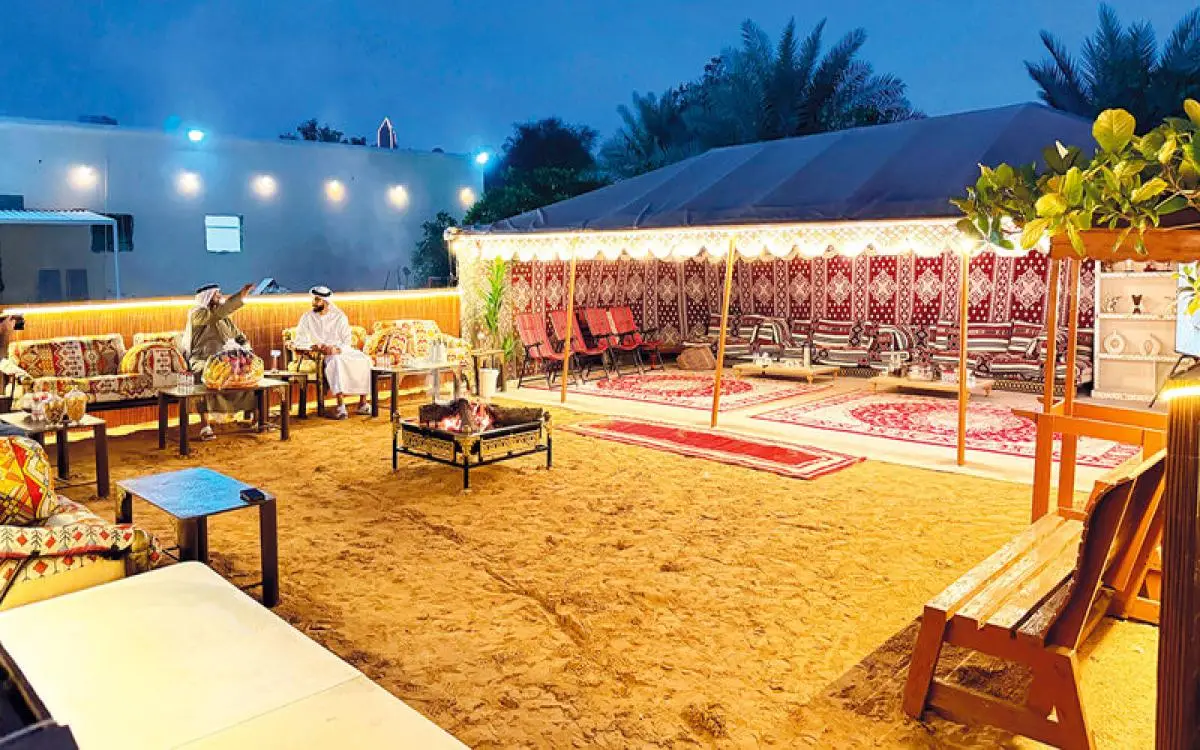 بيت في دبي يبقى مفتوحاً حتى عند نوم أصحابه