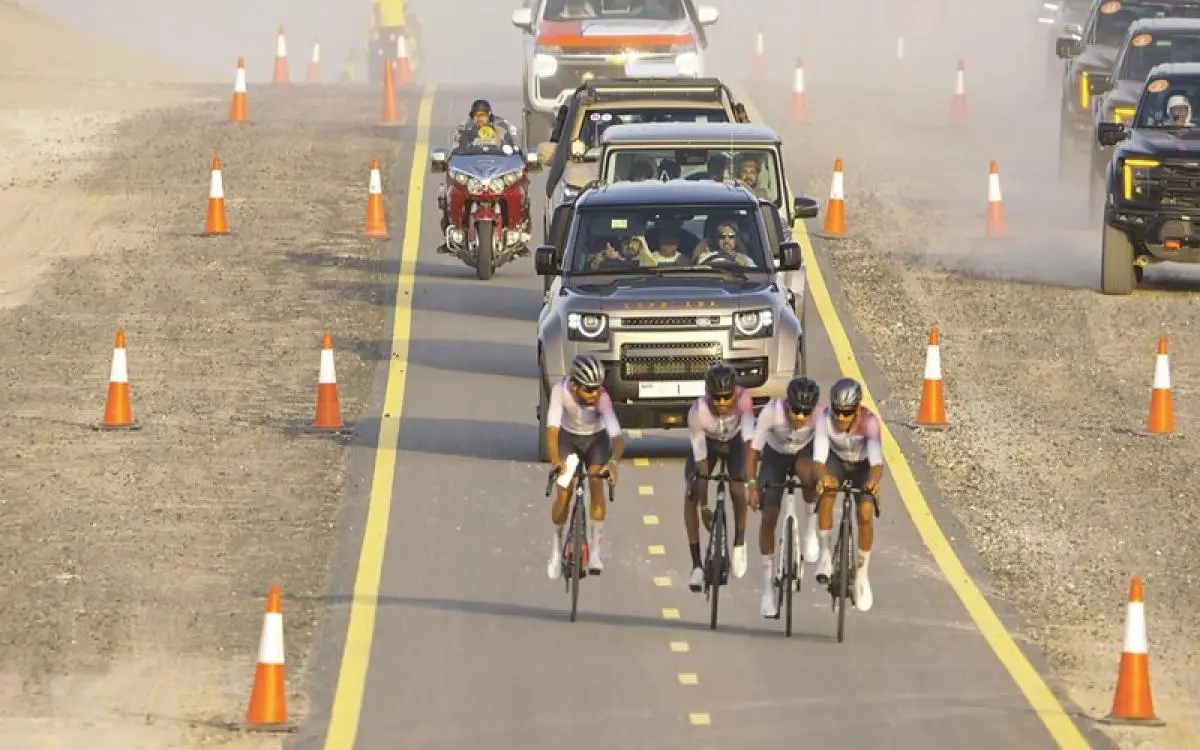 محمد بن راشد يشهد تألق الحربي في "السلم"