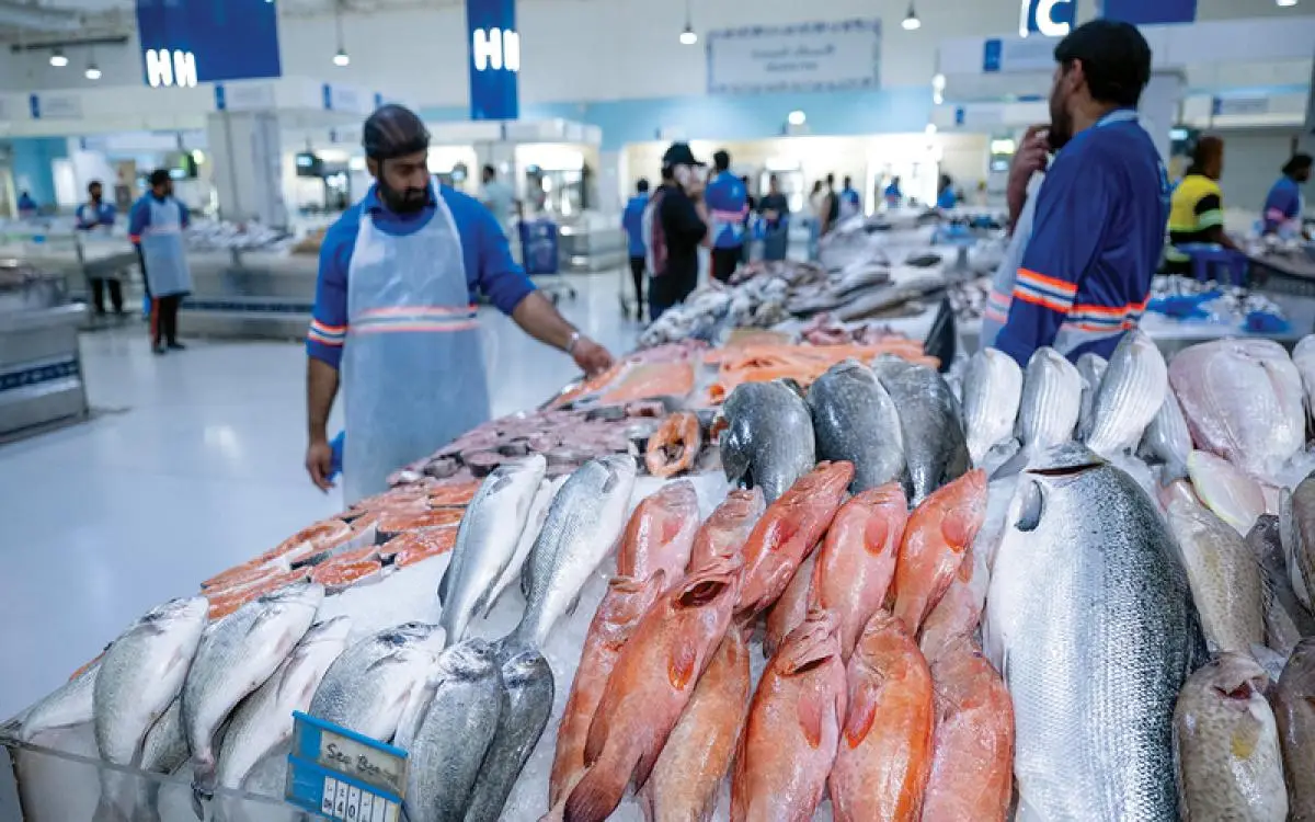 500 تاجر وصياد و260 نوعاً بحرياً "منه الحيّ" بسوق واحد في دبي