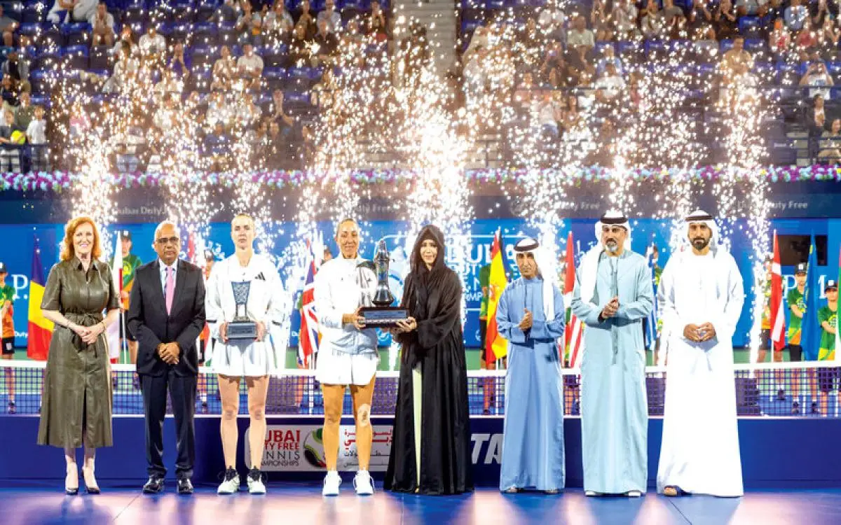 لطيفة بنت محمد تتوِج بطلة "دبي للتنس"