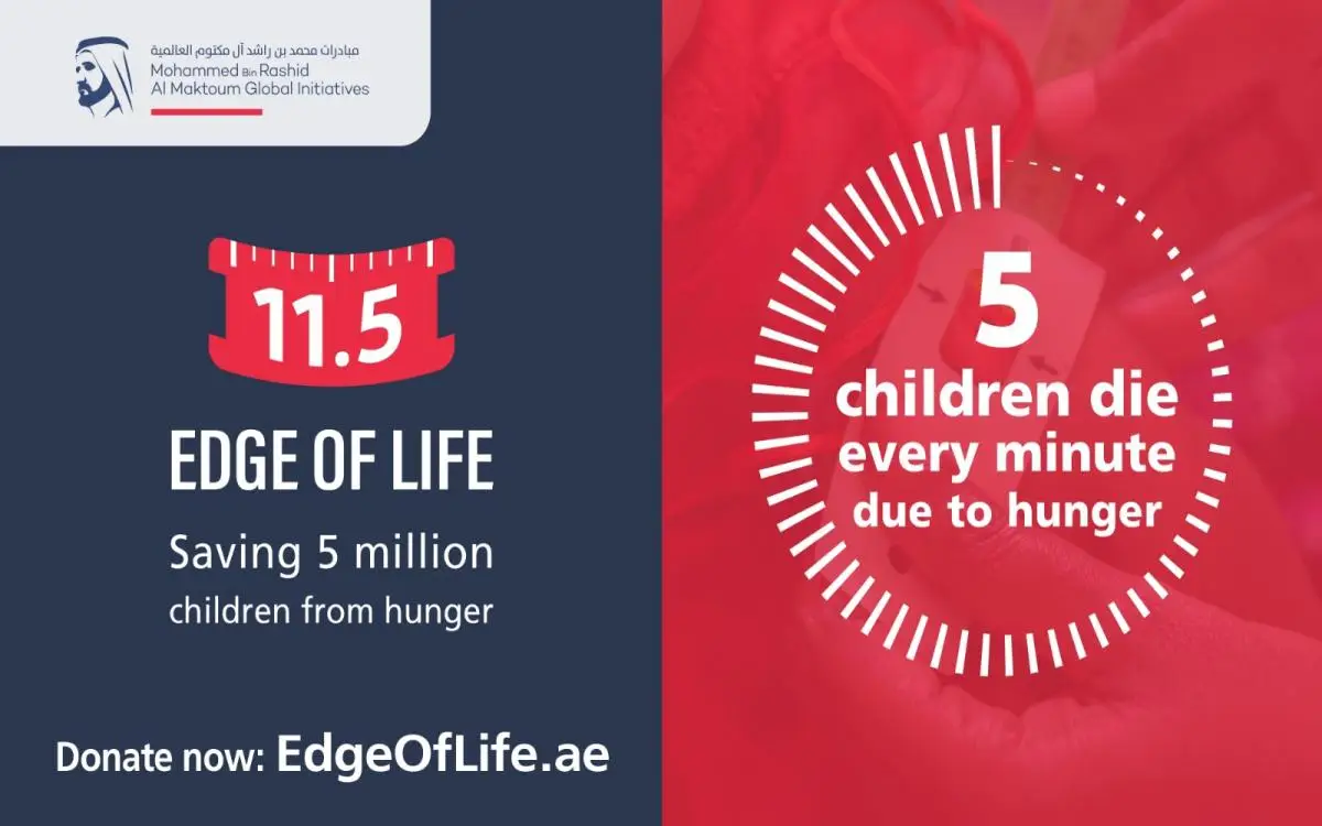 مؤسسة محمد بن راشد تتبرع بـ 20 مليون درهم ضد الجوع